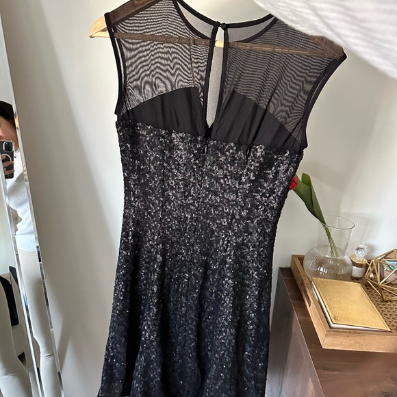 Calvin Klein Occasion Sequin Black Dress - Picture 2 of 3